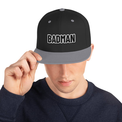 BADMAN Embroidered Snapback Hat