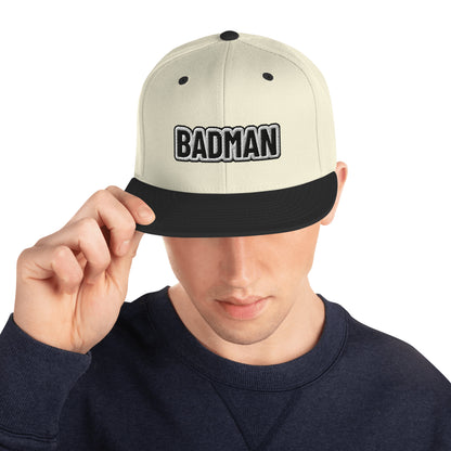 BADMAN Embroidered Snapback Hat