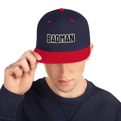 BADMAN Embroidered Snapback Hat